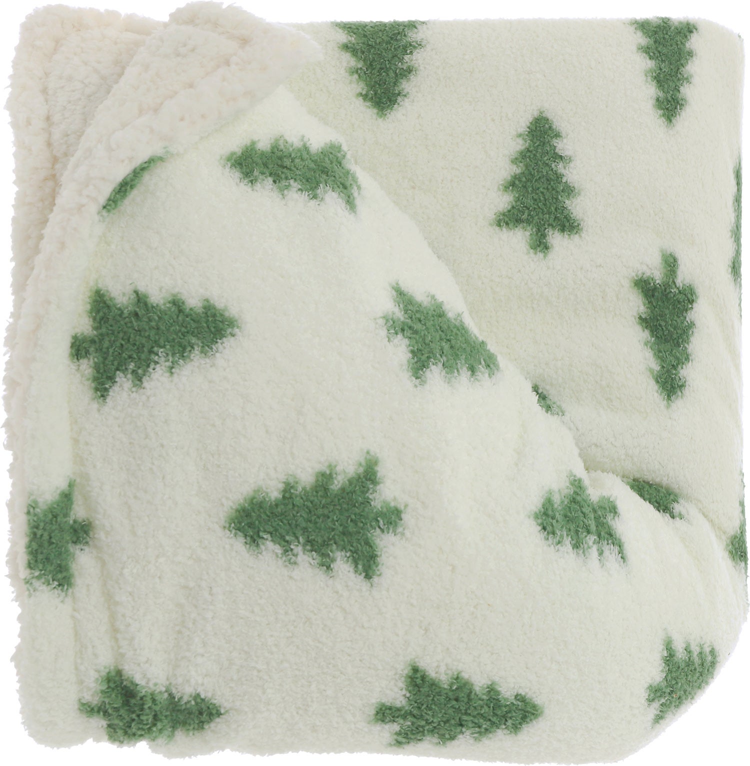 Unique Living plaid Holly wit 130 x 160 x 10 cm