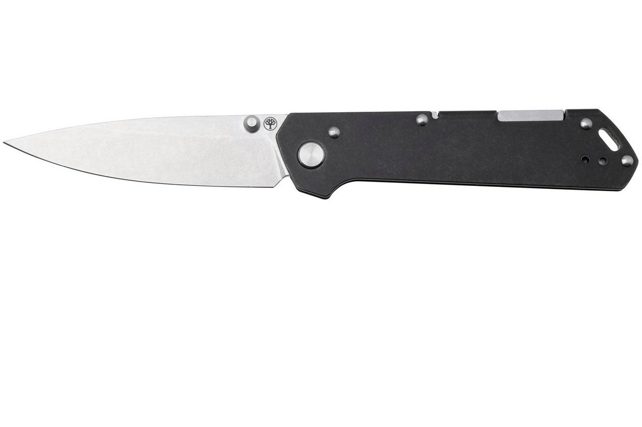 Böker Kihon Bifold 110314, Stonewashed CPM MagnaCut, Black Stainless Steel zakmes, Lucas Burnley design