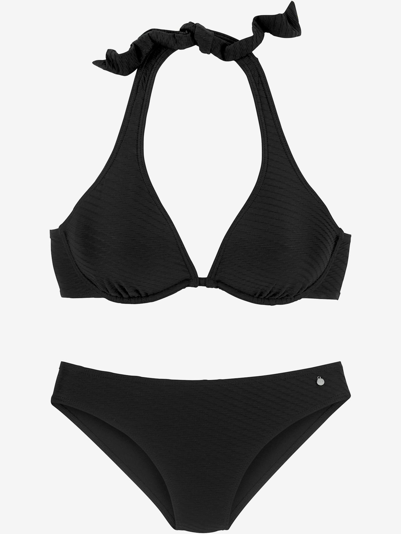 Maillot de bain à armatures matière structurée tendance