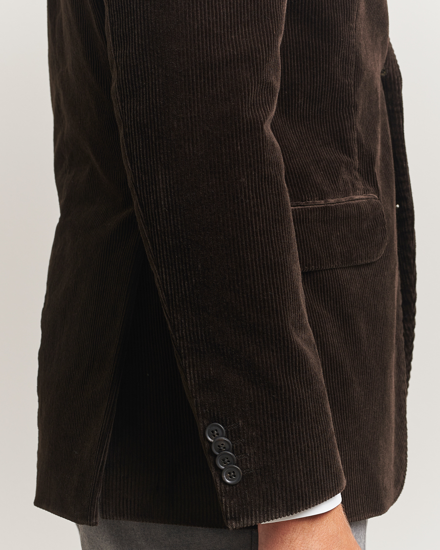 Oscar Jacobson Fogerty Patch Pocket Cord Blazer Brown