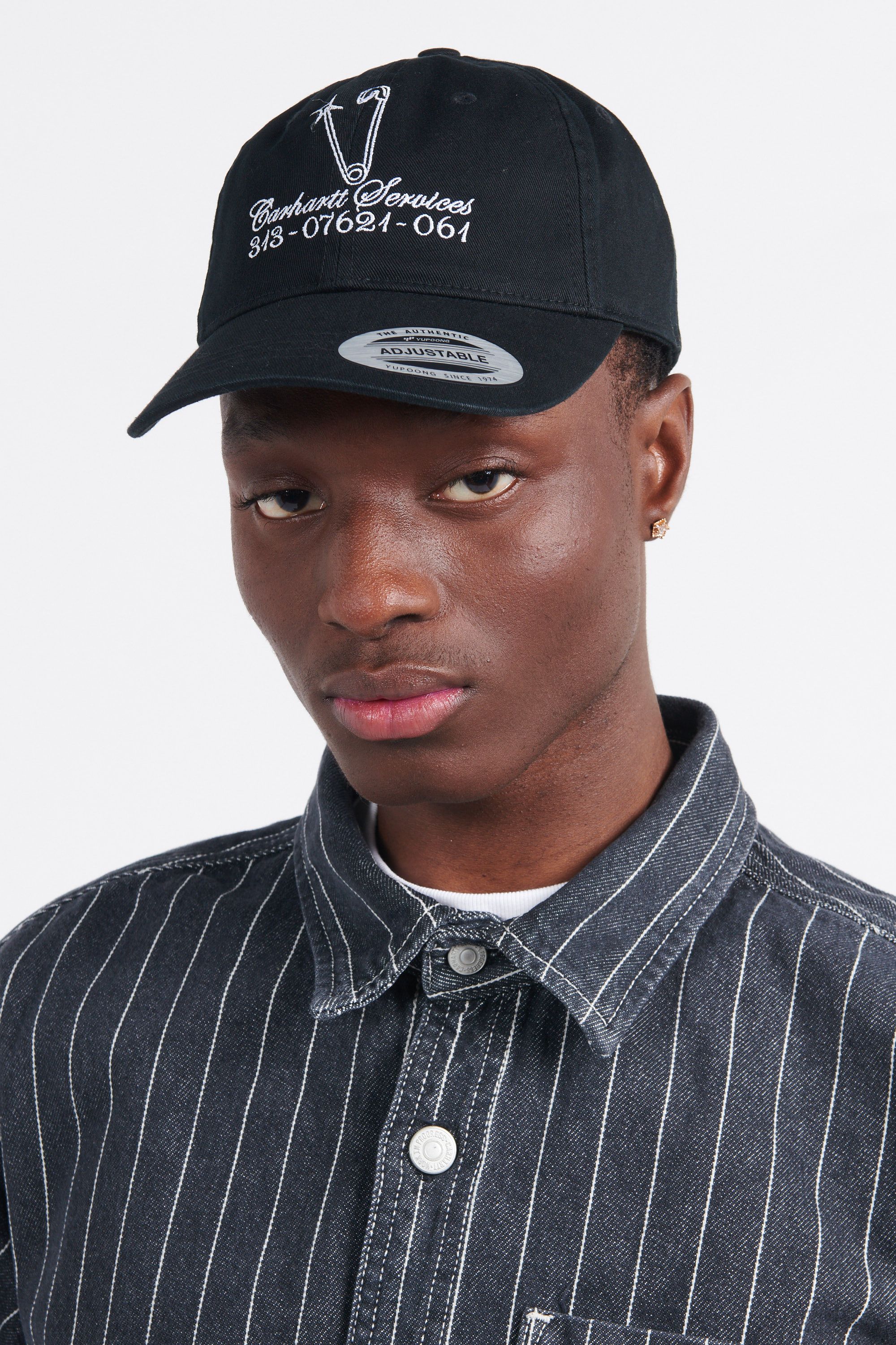 CARHARTT WIP Casquette  SAFETY PIN CAP Noir