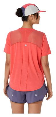 Maillot manches courtes Asics Road Corail Femme
