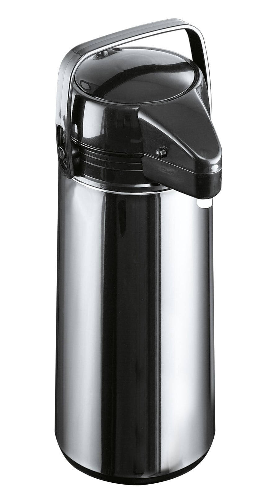 Airport Kanne 1,9 l 18x36x14 cm silber/schwarz