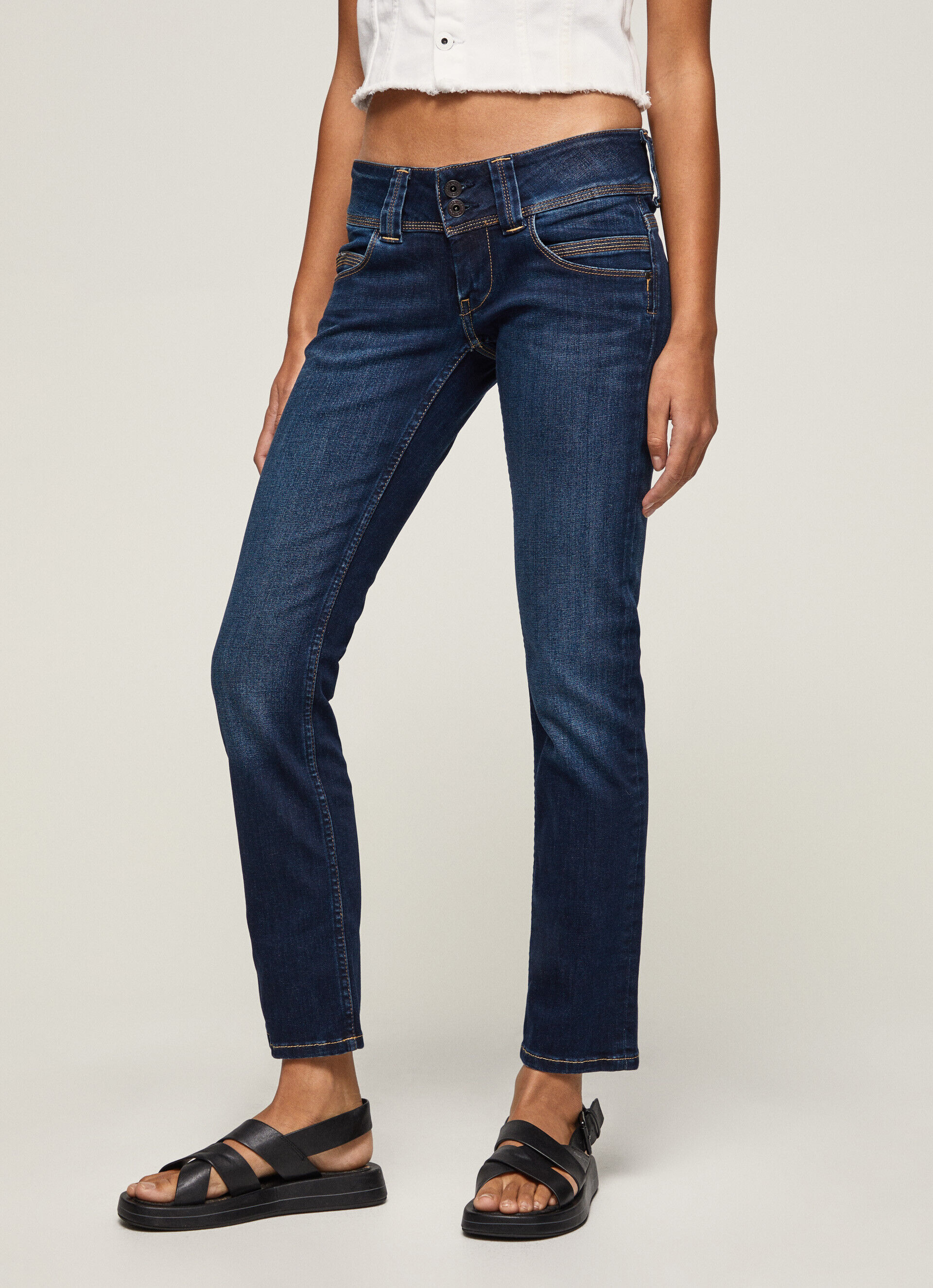 JEANS VENUS FIT REGULAR TIRO BAJO - denim