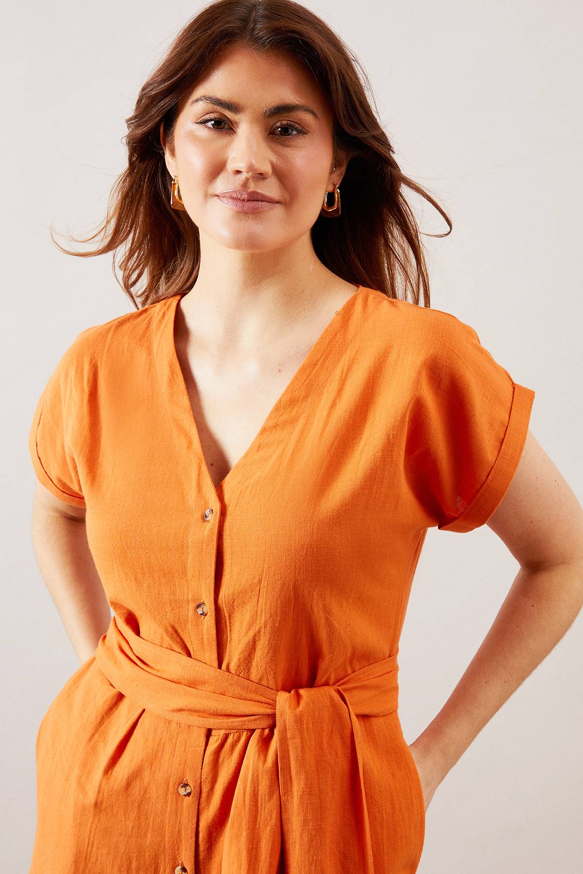 Wallis Combinaison En Coton Avec Détails Boutonnés