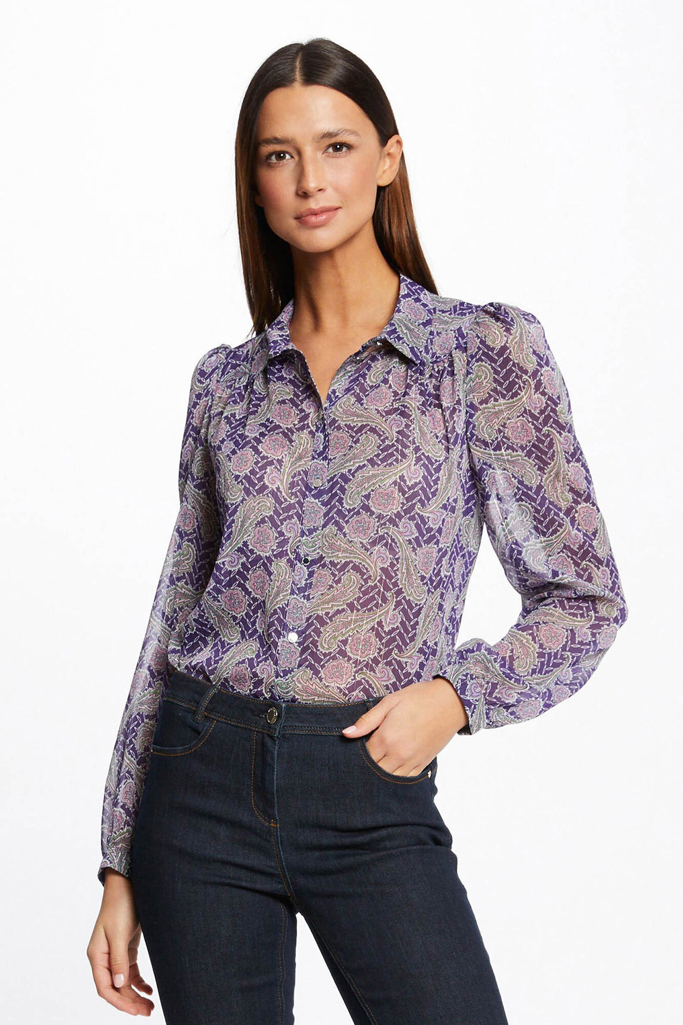 Camiseta mangá com estampa ampla - Estampa branca