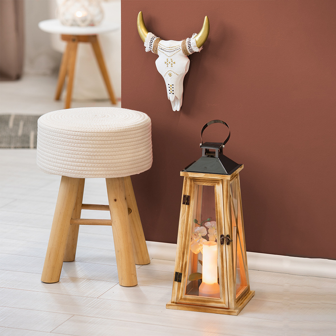 Deko-Hocker - aus Holz - ca. 29 x 41 cm