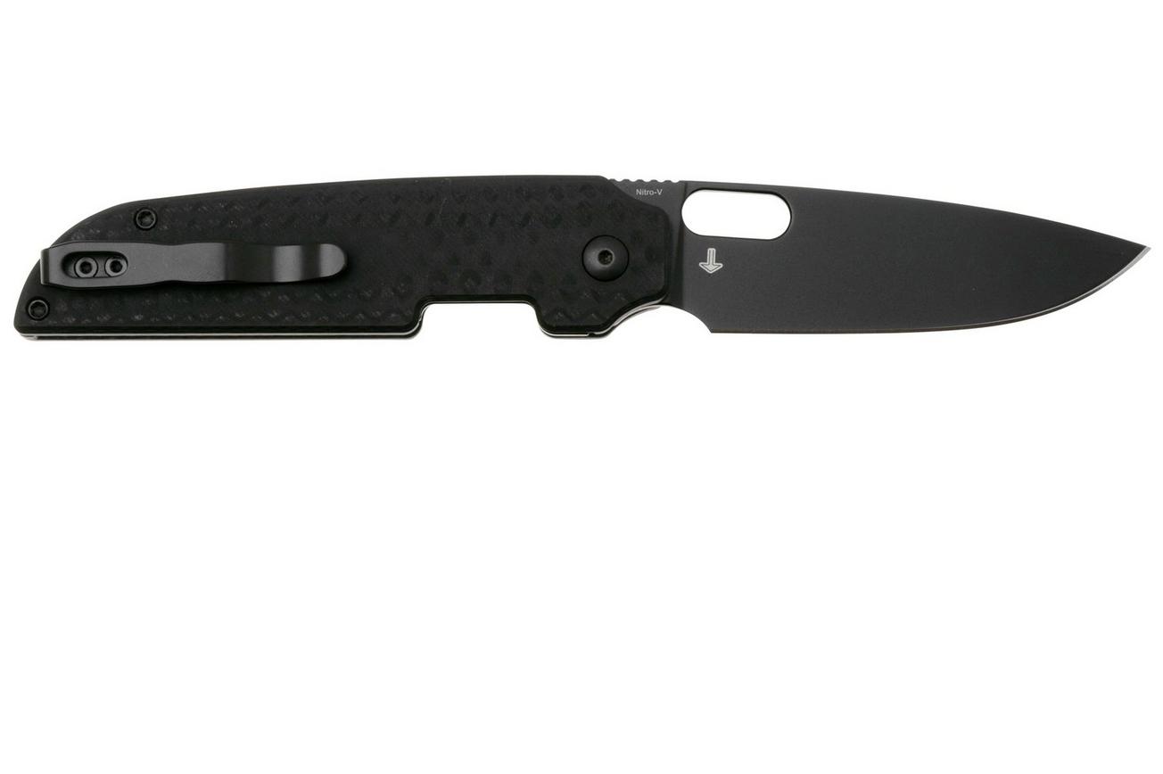 Kizer Vanguard Varatas V3637A1 Black Nitro V, G10 Carbon Fiber, zakmes, Jacob Lundquist design