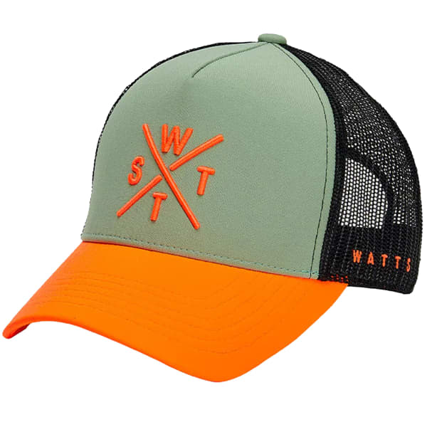 Casquette WATTS TRUCKER CAP TRIBE SAGE/FLUO ORANGE SAGE/FLUO ORANGE