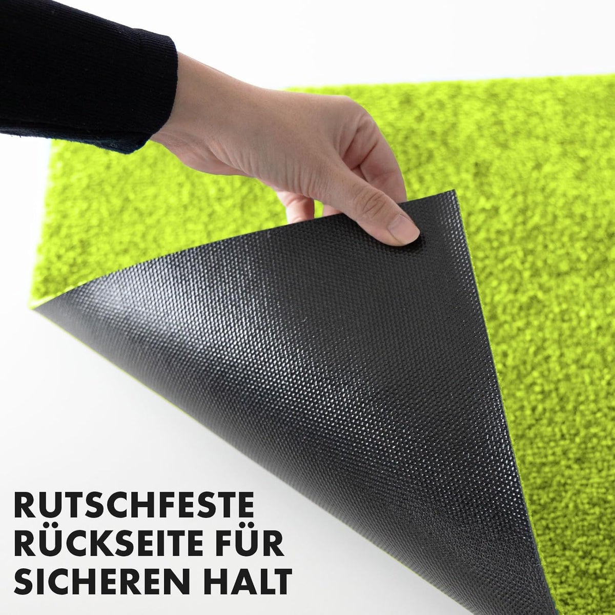 Deurmat Domenico - Stijlvolle en praktische vuilopvangmat - Verkrijgbaar in talloze aantrekkelijke kleuren - Lime / 50 x 80 cm