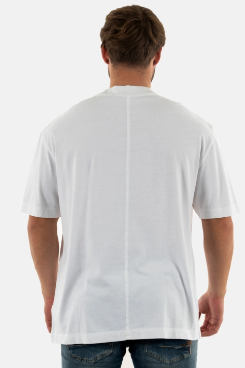 Tee shirt calvin klein jeans archival monologo yaf bright white