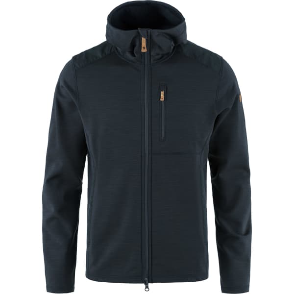 Veste polaire randonnée FJALLRAVEN KEB FLEECE HOODIE M DARK NAVY