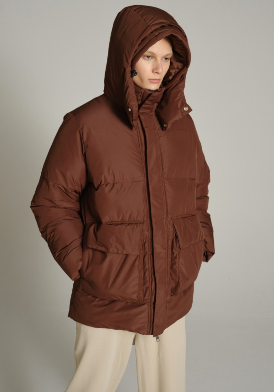 Embassy of Bricks and Logs Puffer-Jacke Astoria Brown