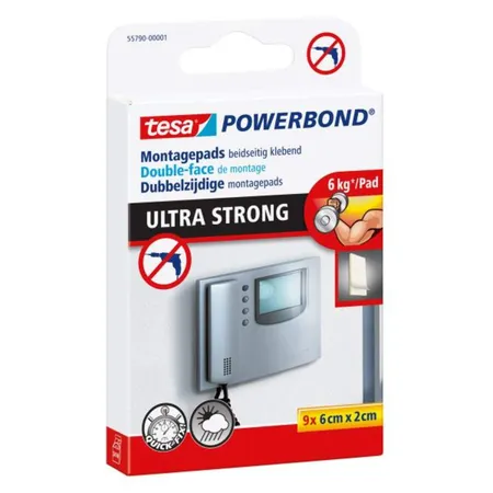 Tesa Powerbond Klebepads Ultra Strong, 9 Stück
