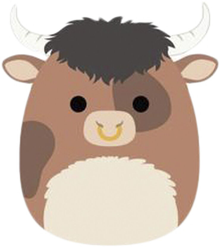 Squishmallows Shep brown spottet bull