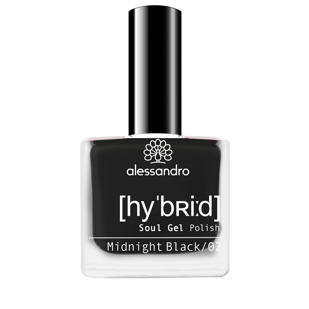 ALESSANDRO INTERNATIONAL Hybrid Soul Gel Polish Midn.Black 1 Stk