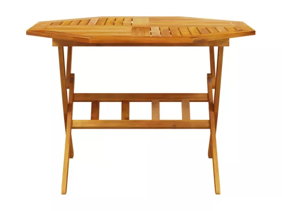 Table pliable de jardin Ø110x75 cm bois d'acacia solide