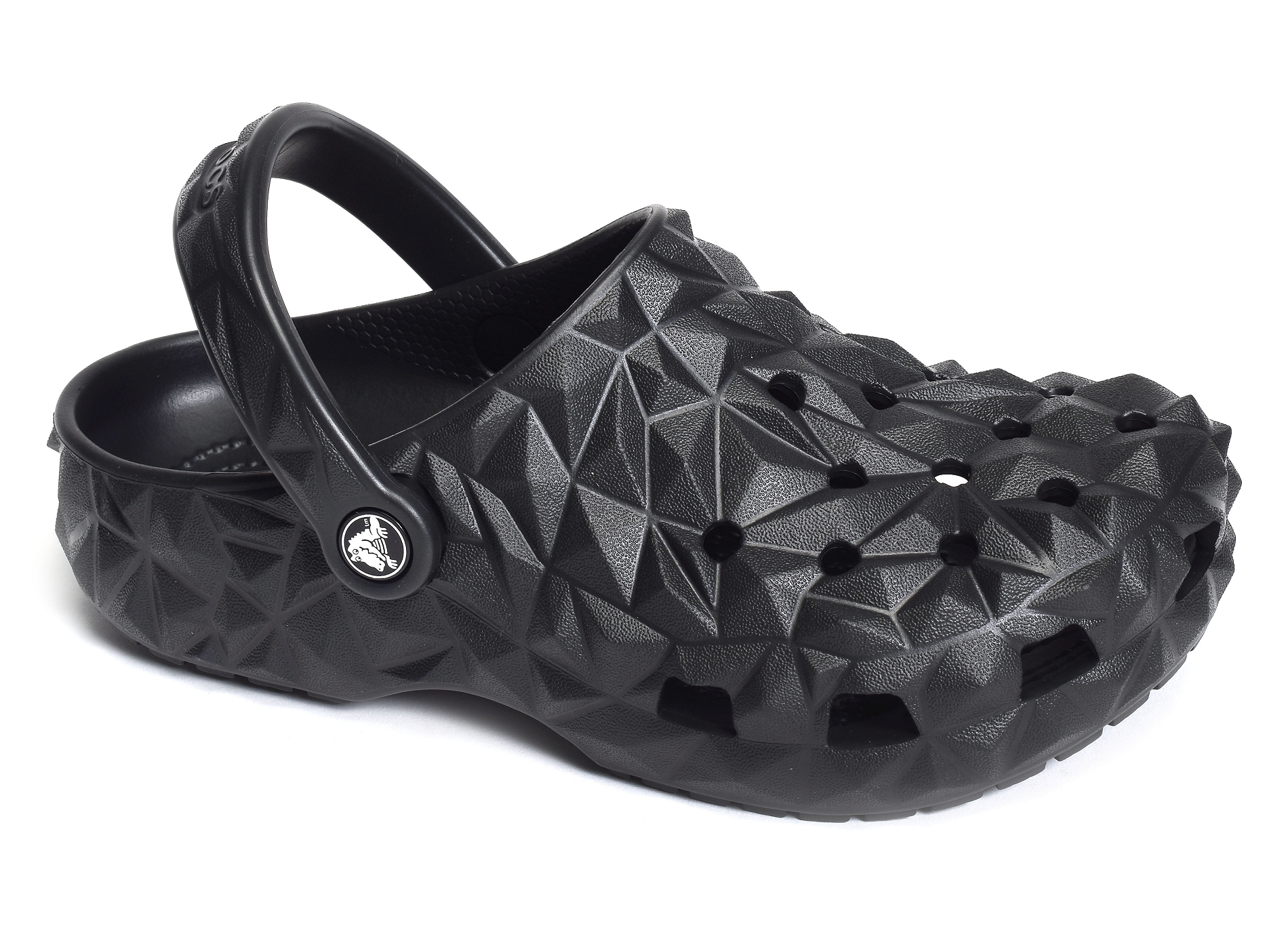 Classic geometric clog noir