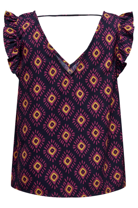 Only blauwe dames top