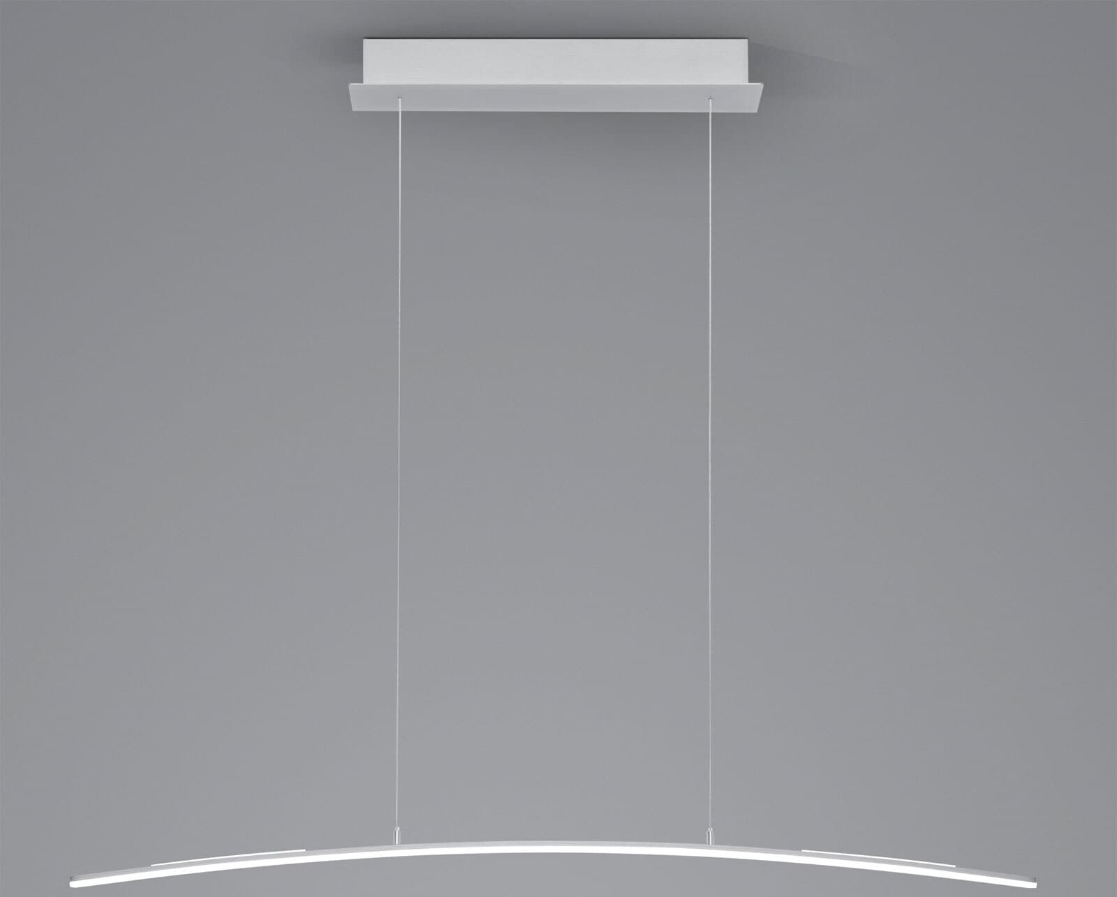 HELL LED Pendelleuchte SIRA130 cm alufarbig eloxiert