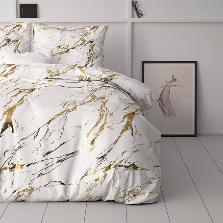Dekbedovertrek Glamour Marble - Wit