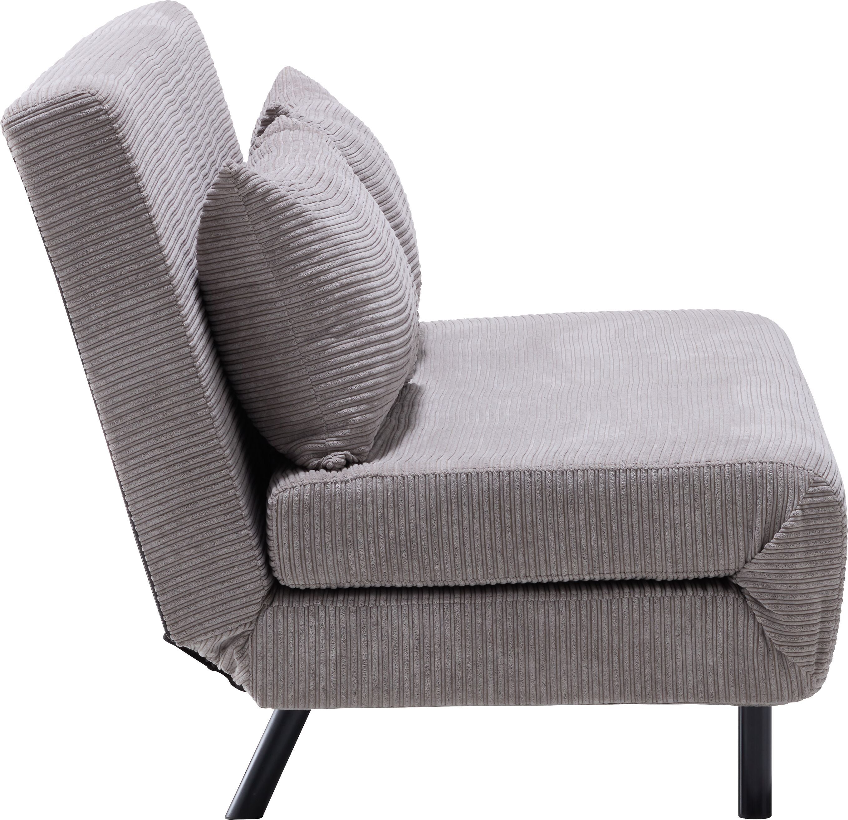 BERNADETTE Bettsofa - Hellgrau / B: 161.0 cm x T: 91.0 cm x H: 82.0 cm