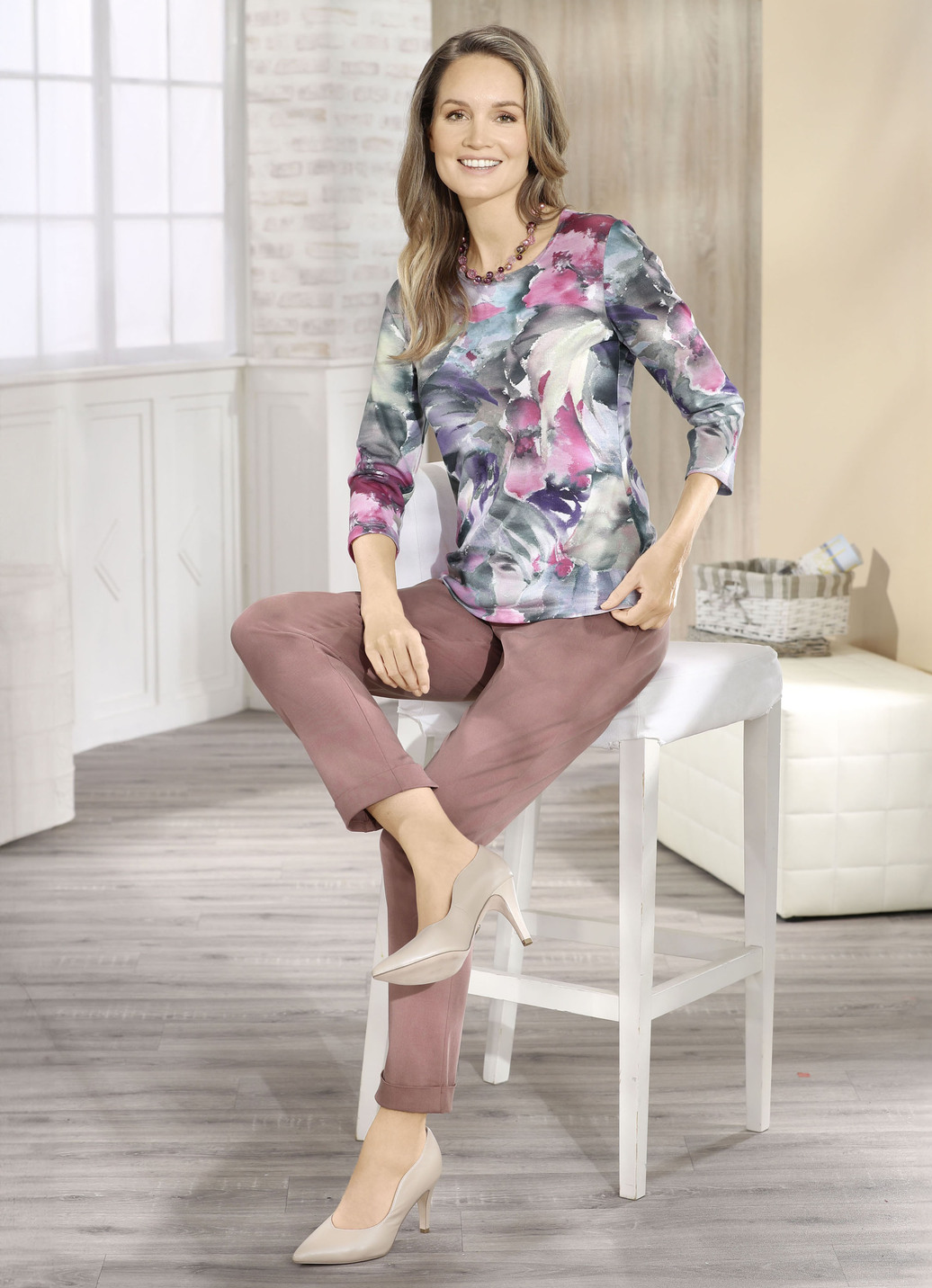 Pullover in Feinstrick