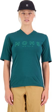 REDWOOD ENDURO Damen-Kurzarmshirt  evergreen  S