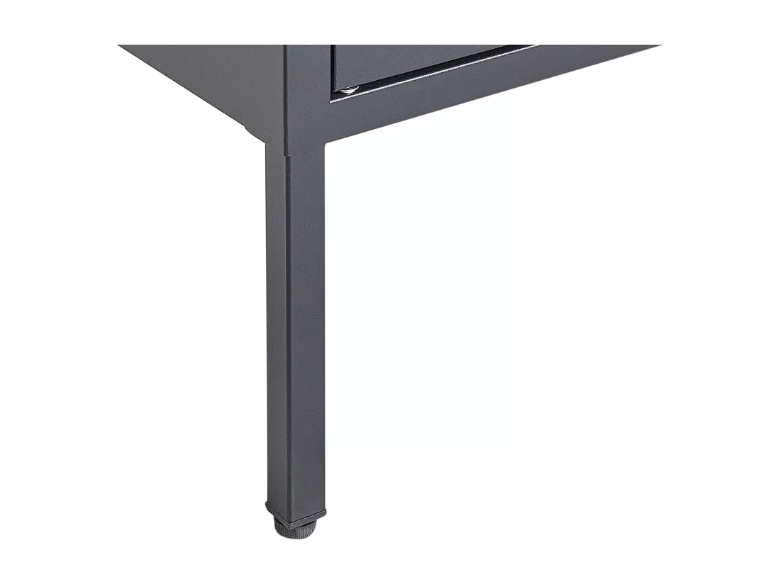 Vitrine en verre LERRYN Métal 90 cm Noir