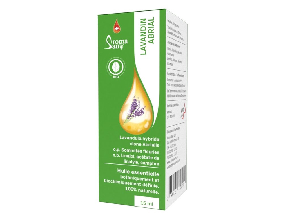 Aromasan Lavendin<br>15 ml, Ätherisches Öl, in Schachtel Bio