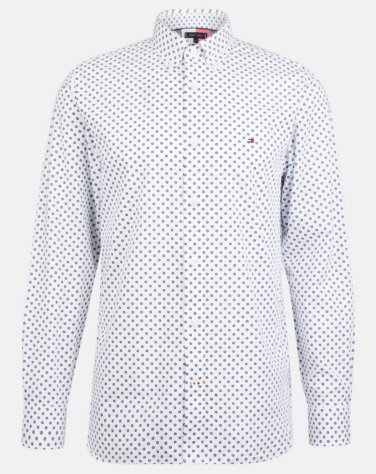 Tommy Hilfiger Chemise droite imprimée Floral bleu/blanc