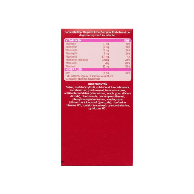 Dagravit IJzer Complex Forte 48 kauwtabletten