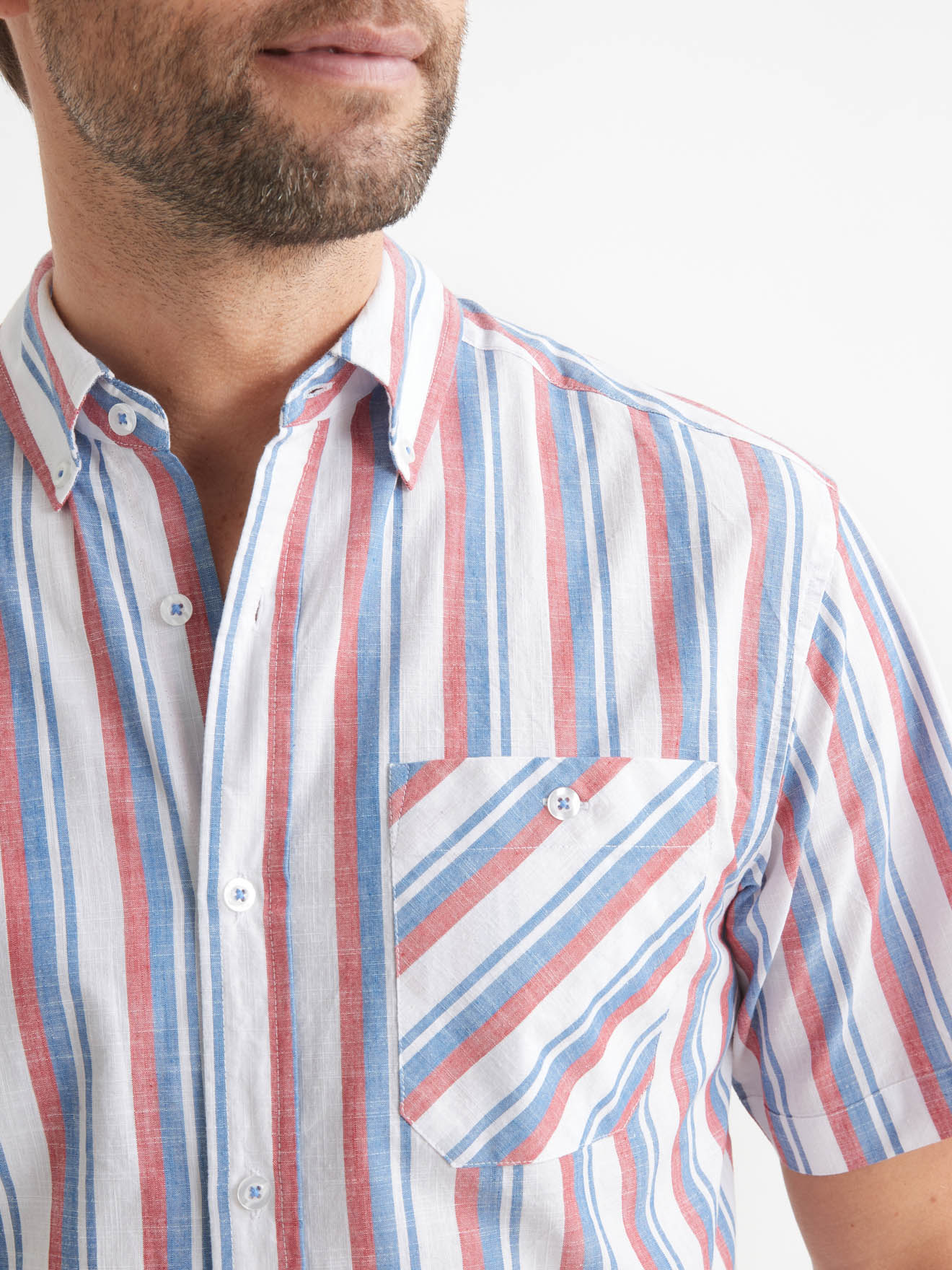 Chemise coton manches courtes