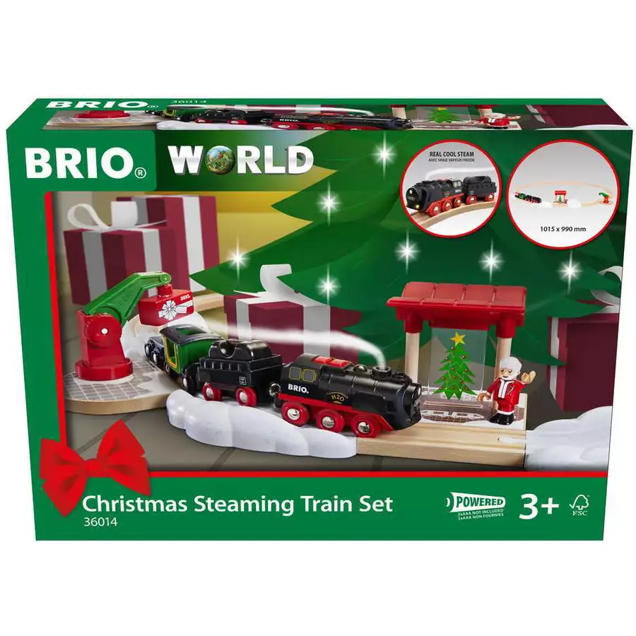 Brio BRIO Batterie-Dampflok Weihnachts-Set bunt