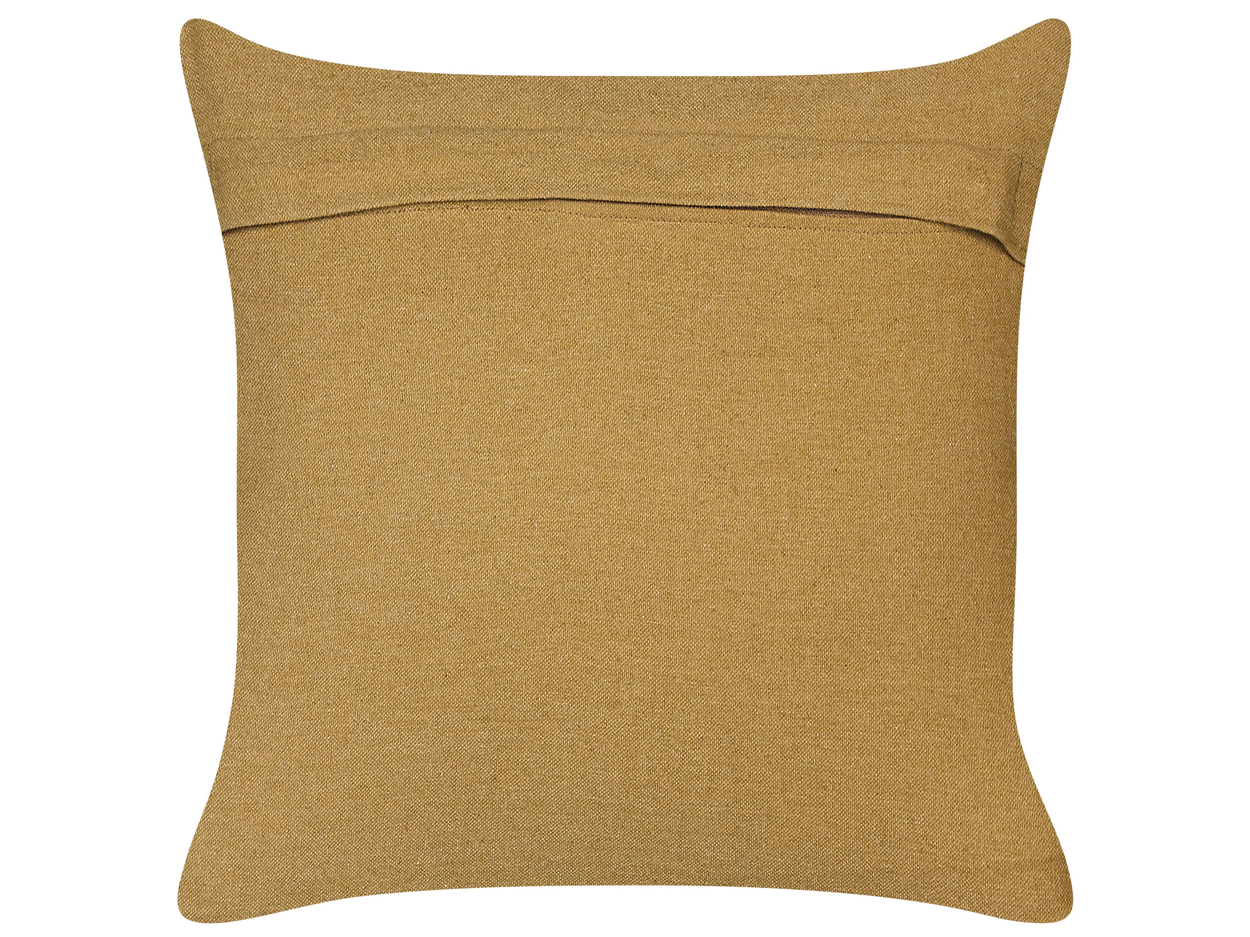 Set van 2 sierkussens ARVEN Jute 45 x 45 cm Bruin oosters patroon