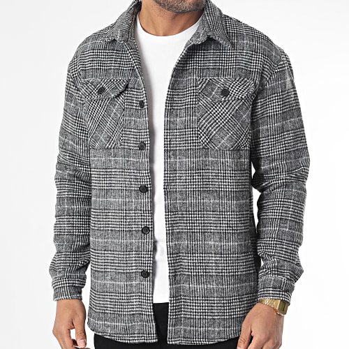 Surchemise A Carreaux UP-C151 Gris