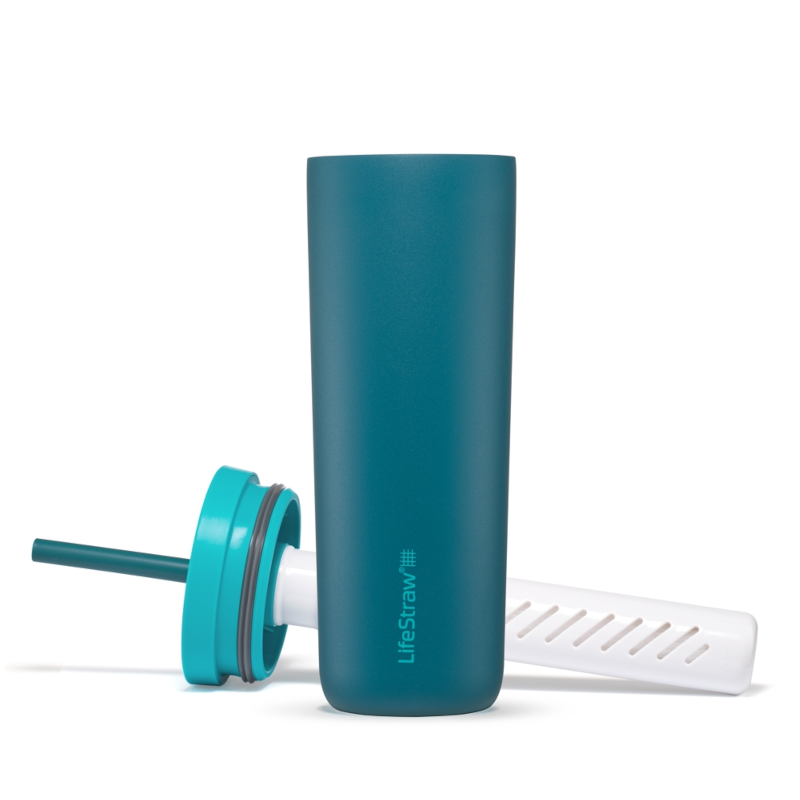 LifeStraw Go Tumbler 500 ml RVS waterfilterfles - Blue