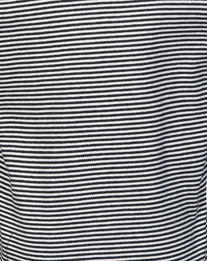 Langarmshirt BASIC geringelt in navy/weiß