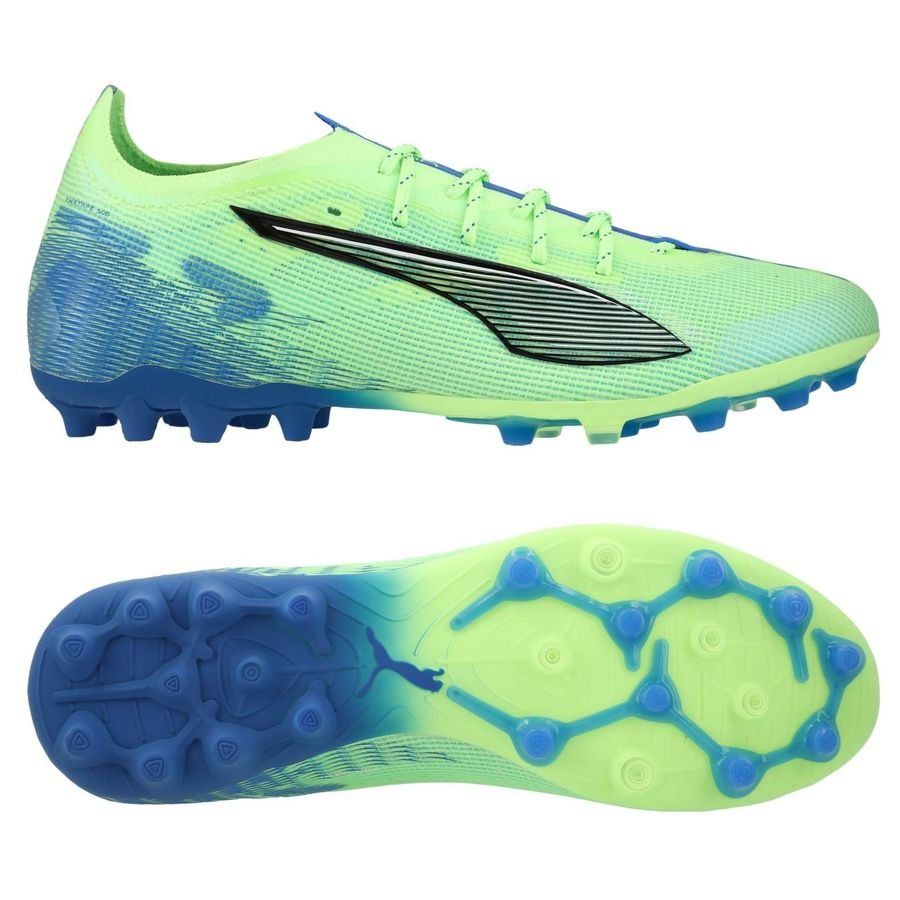 PUMA Ultra 5 Ultimate MG Lights Out - Fizzy Apple/Blanc/Bleu