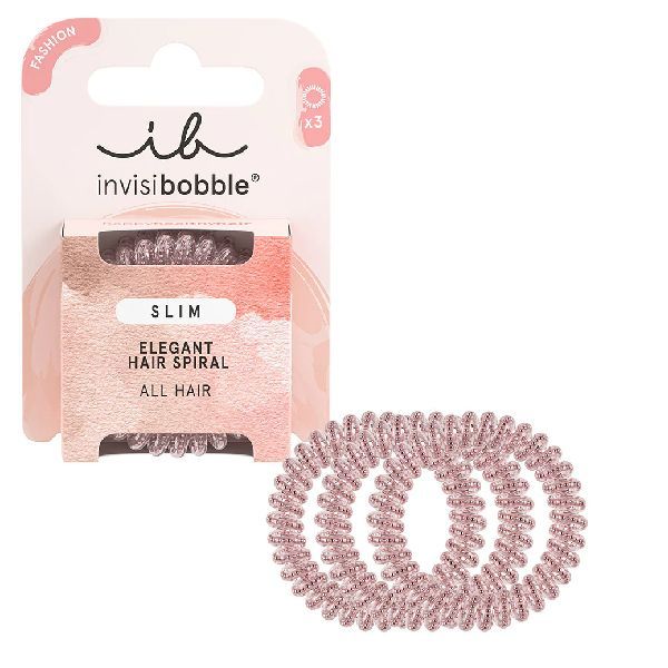Invisibobble Elásticos Slim Rosa 3 Unidades