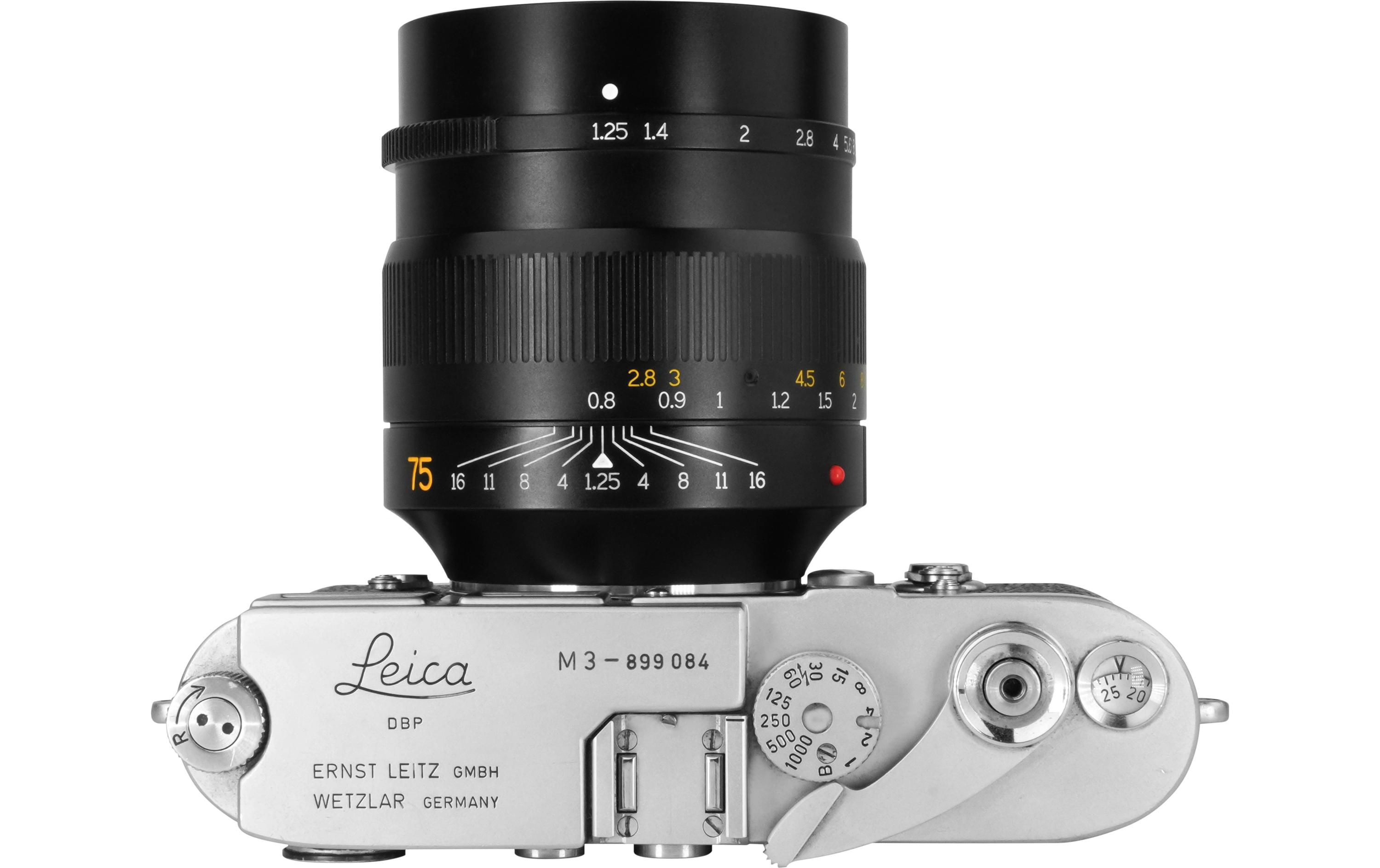 Festbrennweite 75mm F/1.25 – Leica M<br>Schnelles Objektiv im Portraitbereich