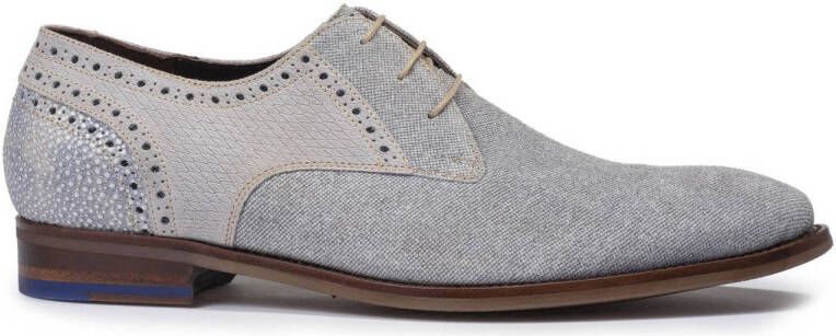 Floris van bommel 30361 De Stapper 39.11 Light Grey G+ Wijdte Veterschoenen