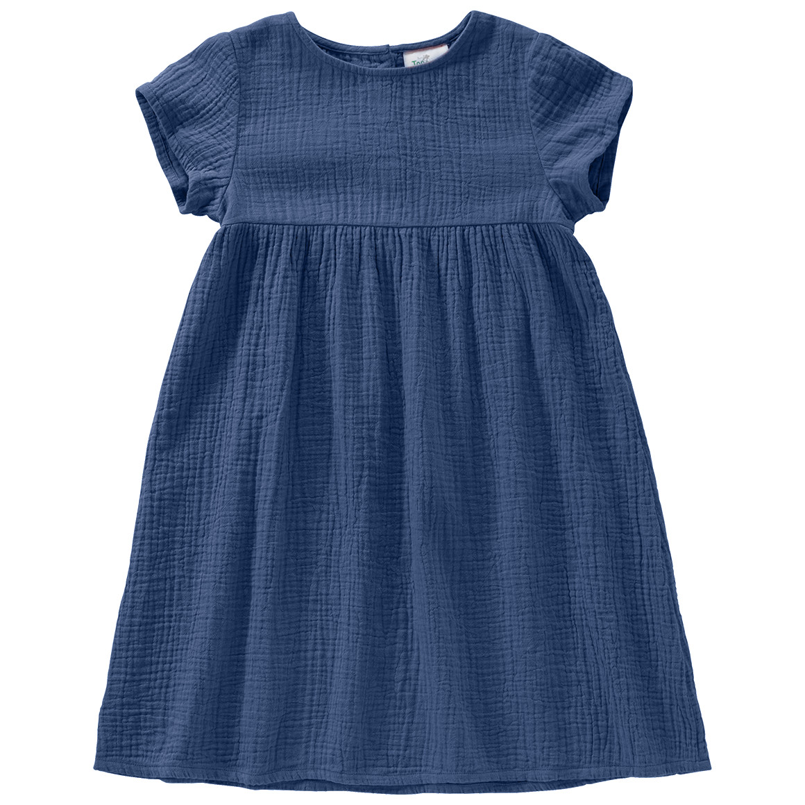 Topolino Pure Collection Mädchen Musselin-Kleid mit Teilungsnaht dunkelblau