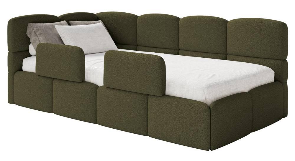 NADUVI Collection Jeugdbed incl matras Chloe links bouclé 90x200 met