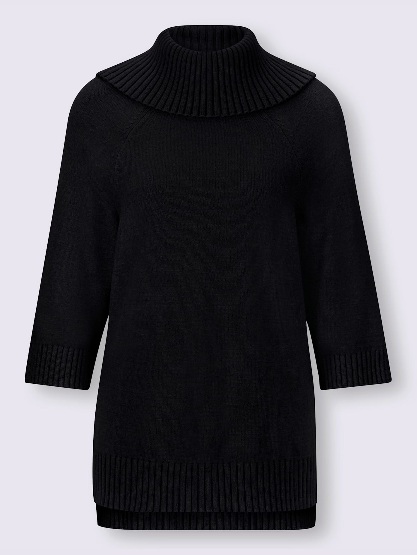 Pull à col roulé plus long au dos