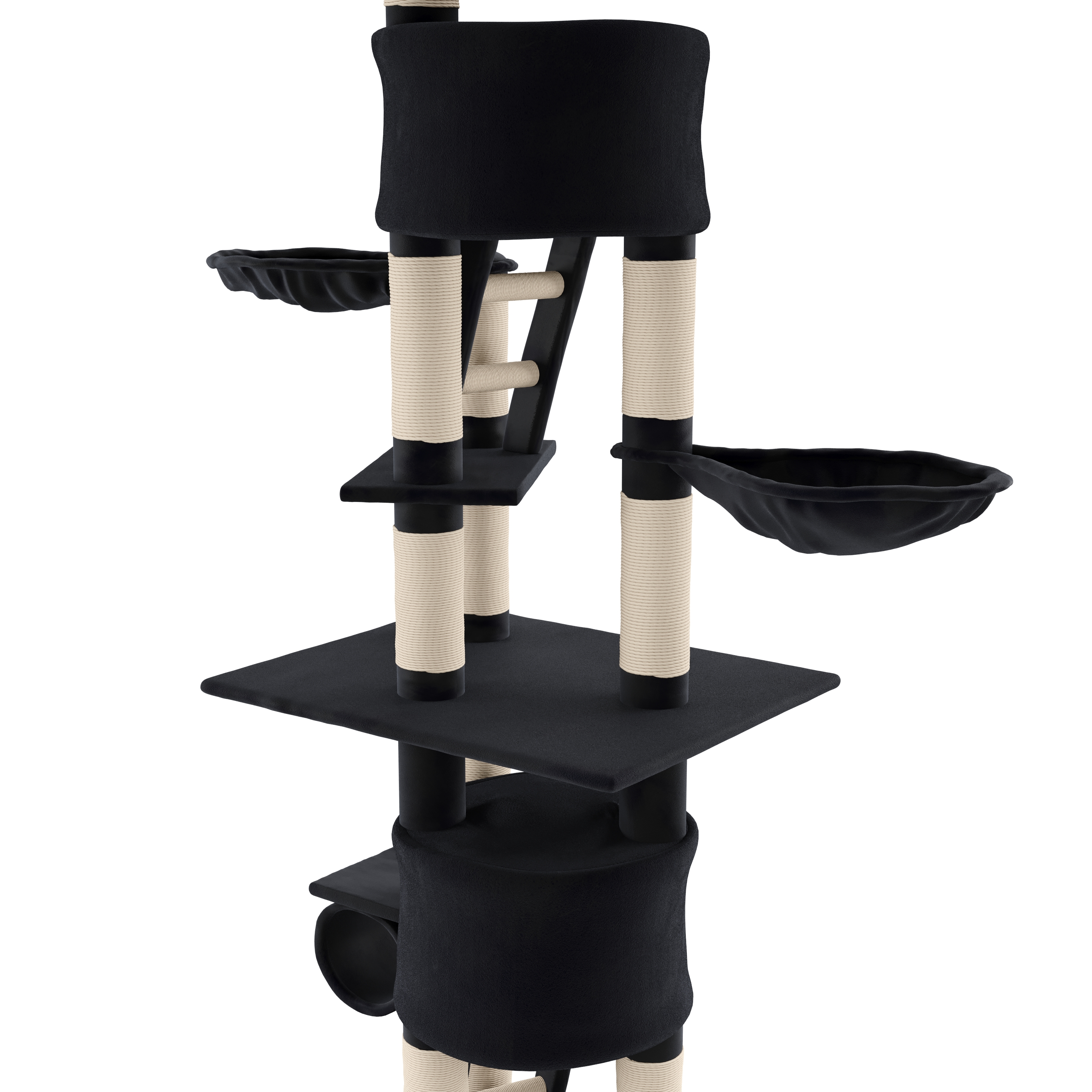 Katzenbaum FELIX 240 cm schwarz