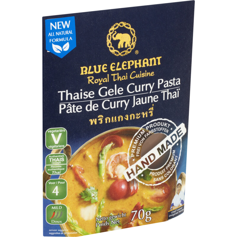 Blue Elephant Thaise gele curry pasta