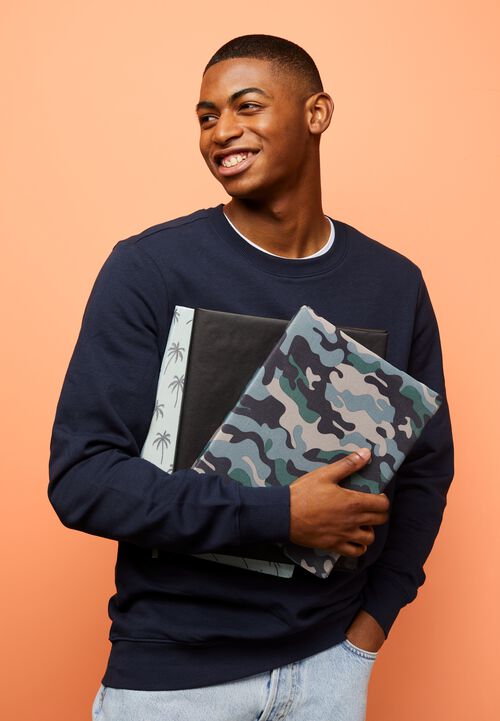 couvre-livre extensible camouflage