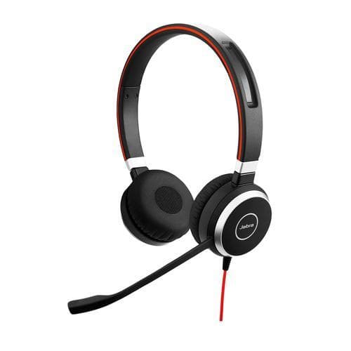 Jabra Evolve 40 MS Stereo USB-C, Headset, Headset, Kontor/Callcenter, Sort, Binaural, 1,2 m