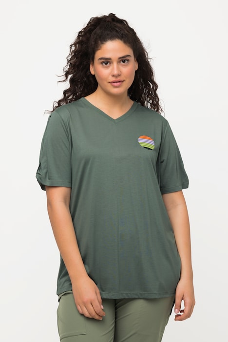 T-Shirt, V-Ausschnitt, Halbarm, antibakteriell